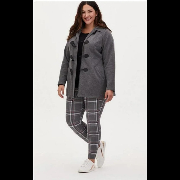 Torrid Fleece Toggle Front Coat - Picture 1 of 7